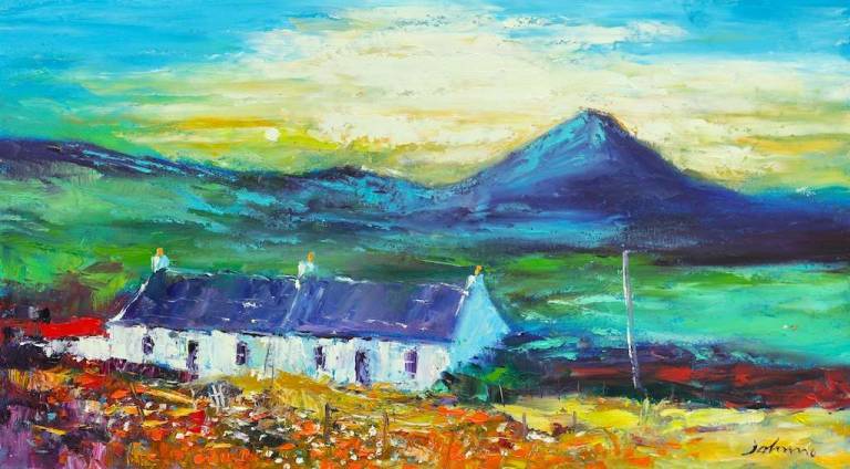 North to Goatfell Arran 18x32 - John Lowrie Morrison