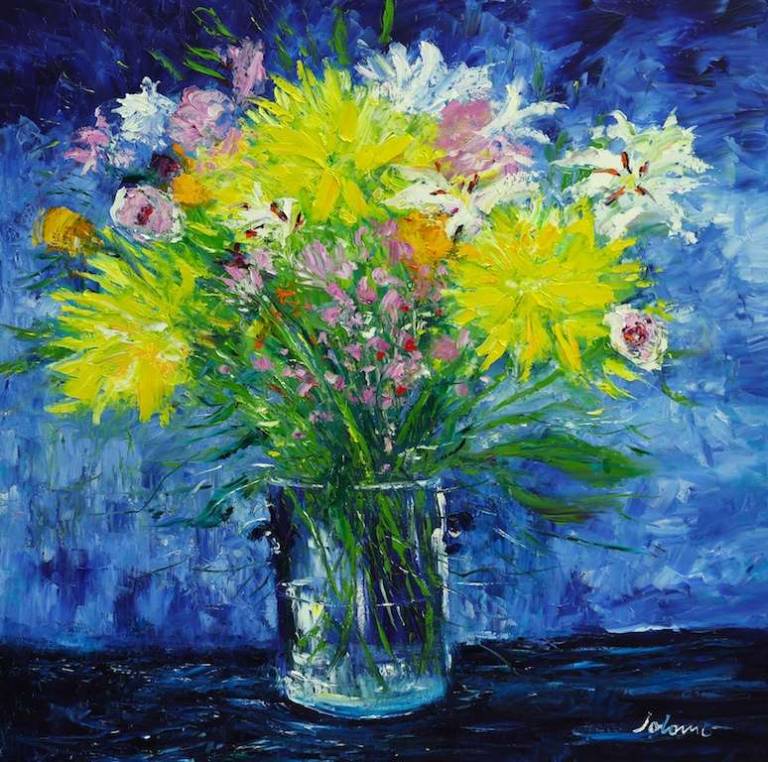 Wonderful yellows 40x40 - John Lowrie Morrison