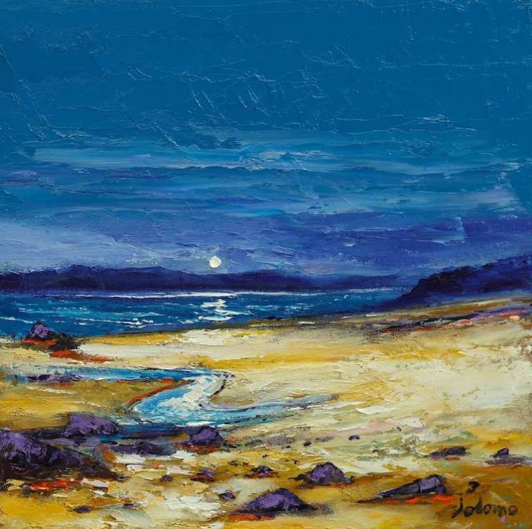 The sands Blackwaterfoot Arran 16x16 - John Lowrie Morrison