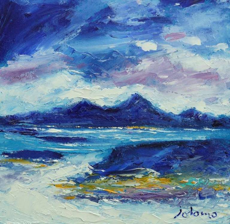 The small isles looking from Portuairk 12x12 - John Lowrie Morrison