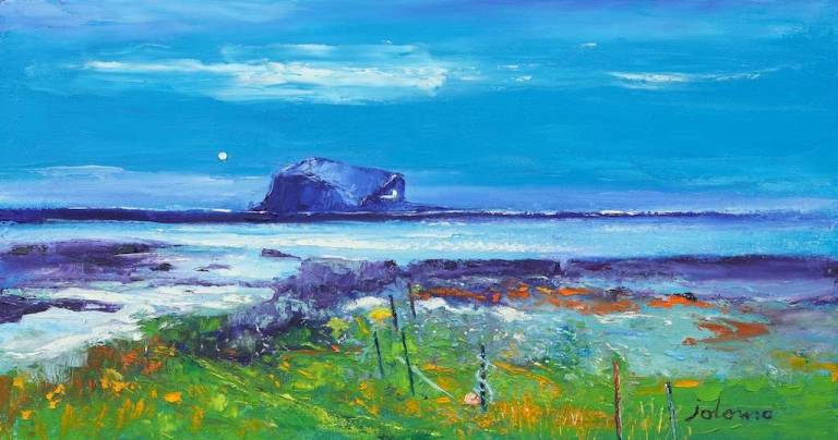 Bass Rock North Berwick 16x30 - John Lowrie Morrison