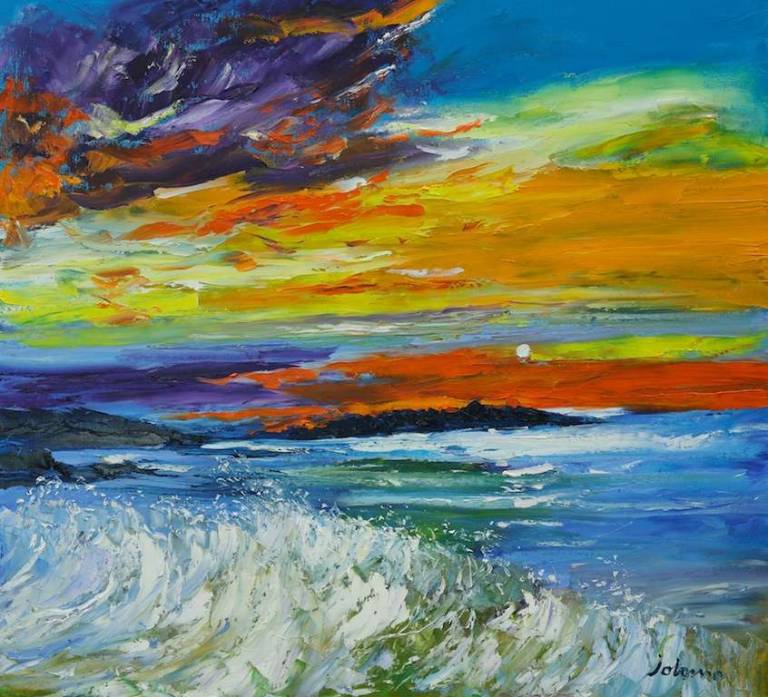 Eveninglight Isle of Iona 30x30 - John Lowrie Morrison