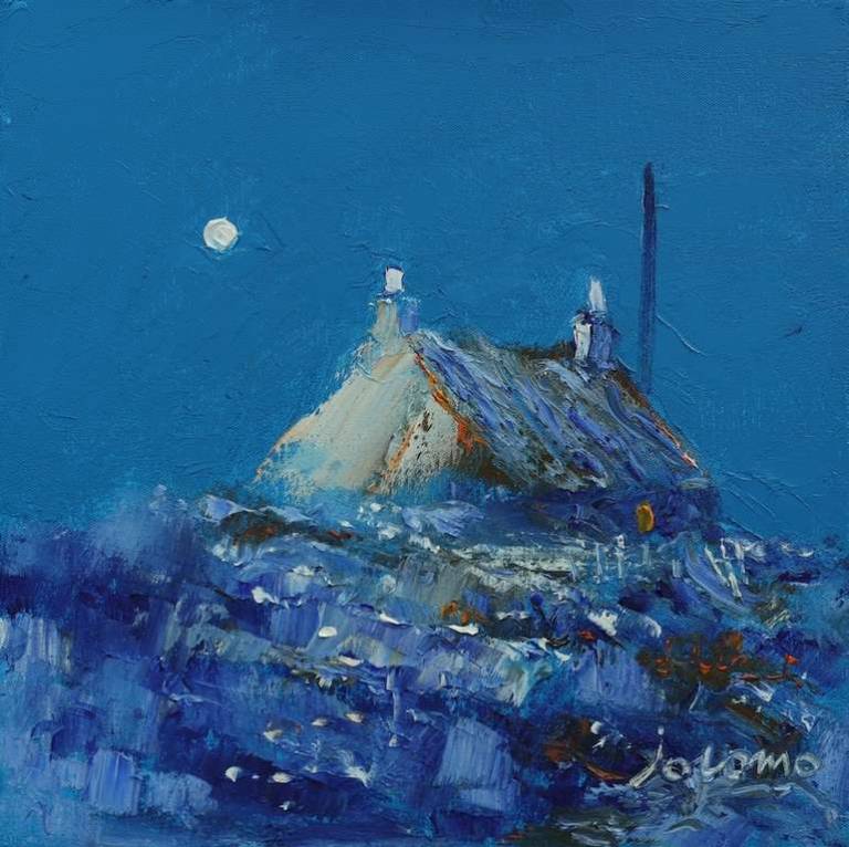 Croft in the evening - Isle of Skye 12x12 - John Lowrie Morrison