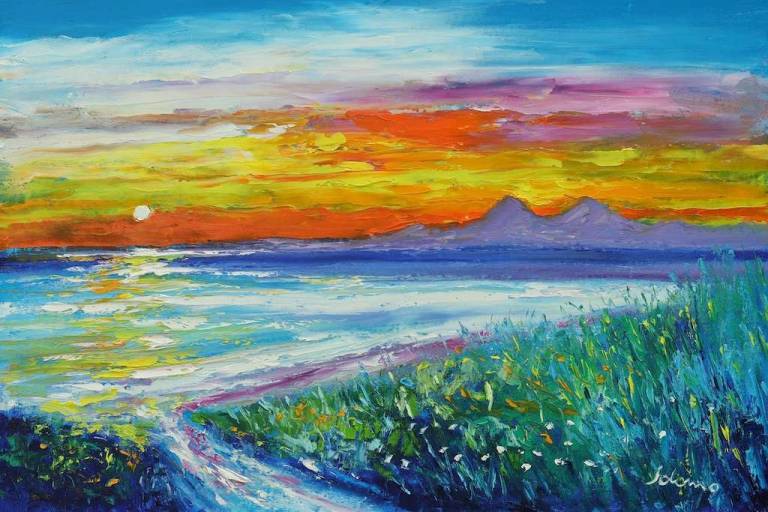 A Kintyre Eveninglight 20x30 - John Lowrie Morrison