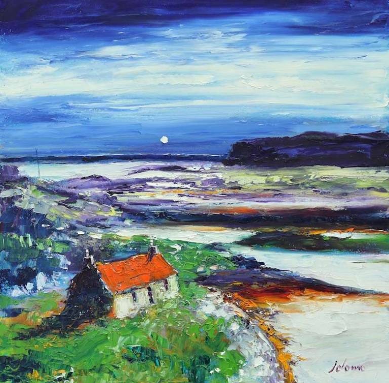 Looking out from the Hebrides 24x24 - John Lowrie Morrison