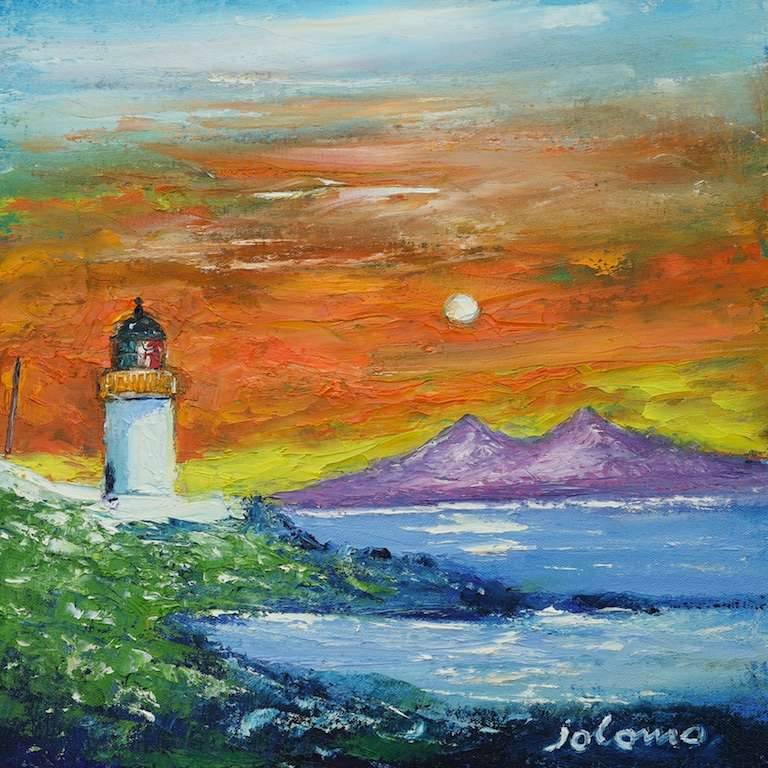 Port Charlotte sunrise 12x12 - John Lowrie Morrison