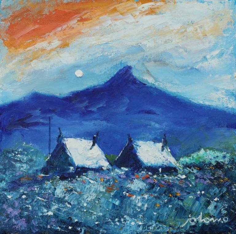 Howmore Isle of South Uist 12x12 - John Lowrie Morrison