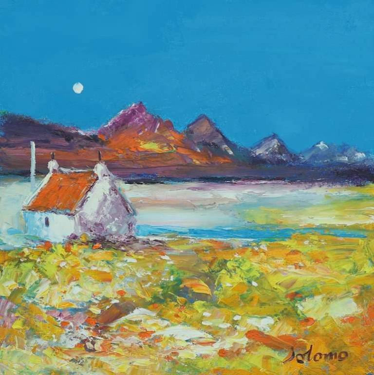 Looking over to Ben More 16x16 - John Lowrie Morrison
