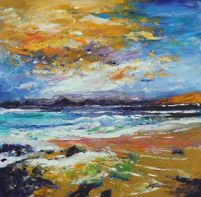 Horgabost Isle of Harris 20x20 - John Lowrie Morrison