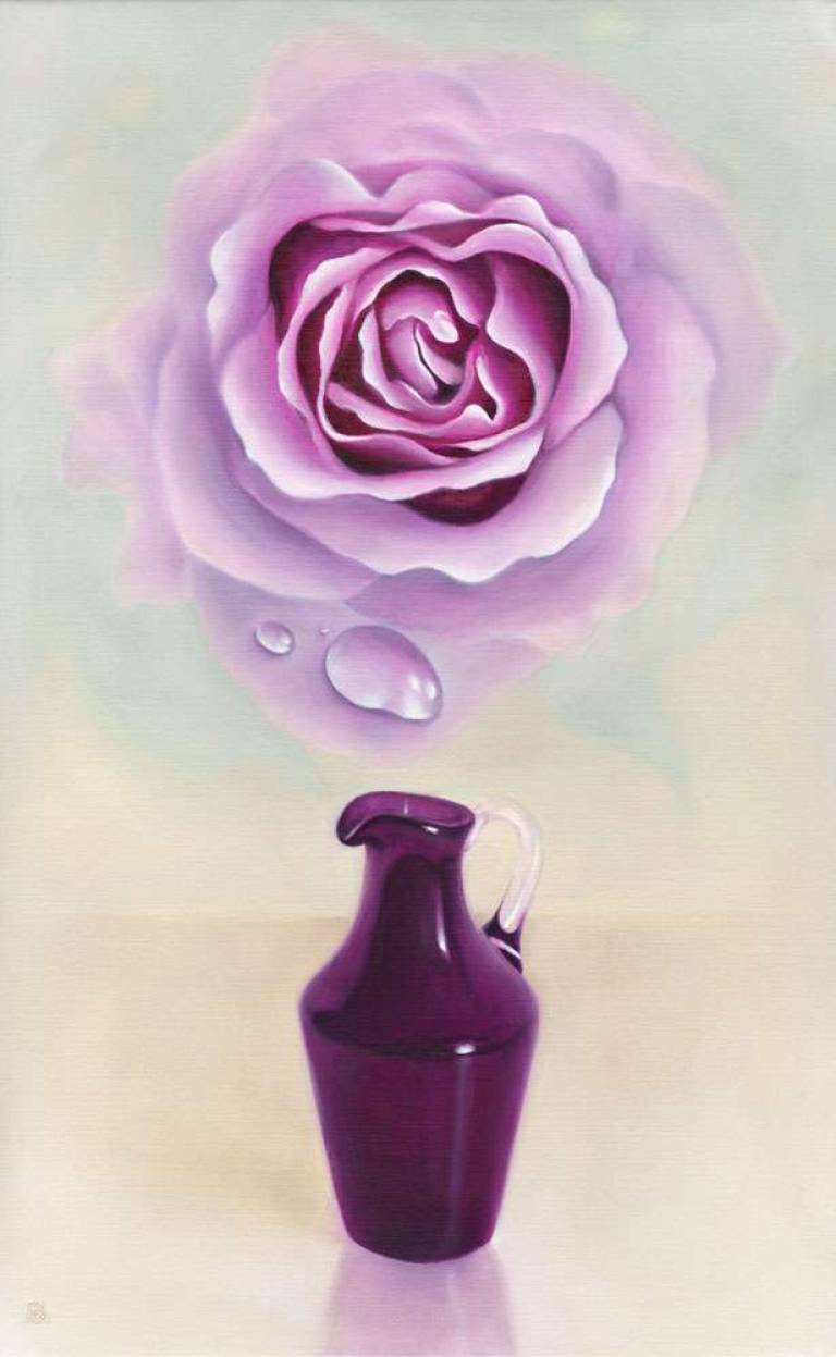 Purple Jug & Rose - Dawn Kay