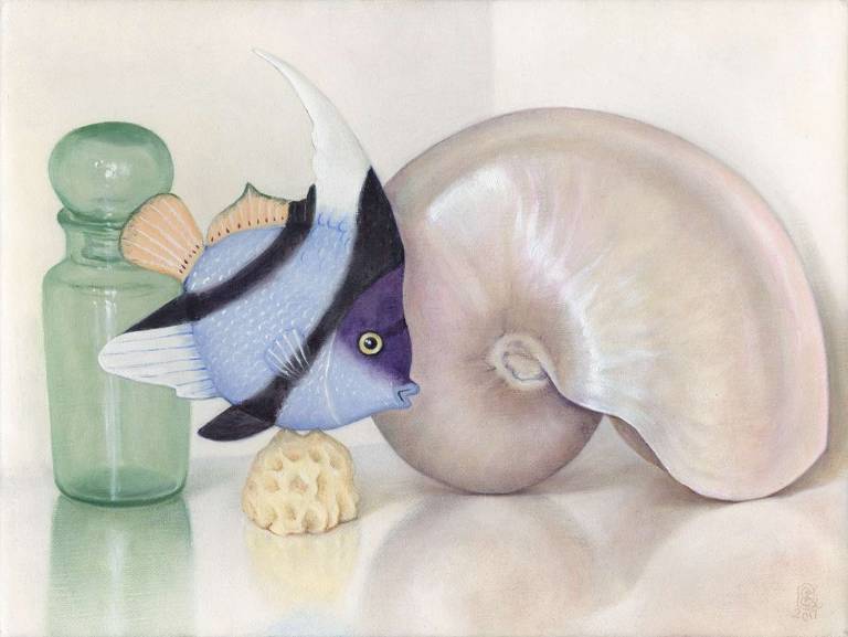 Shell, Fish & Bottle - Dawn Kay