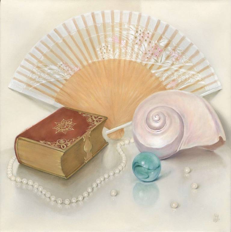 Fan, Shell, Pearls & Book - Dawn Kay