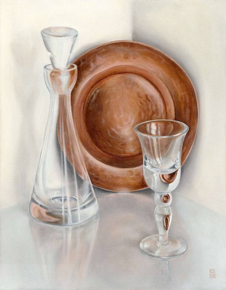 Glasses & Copper Plate - Dawn Kay