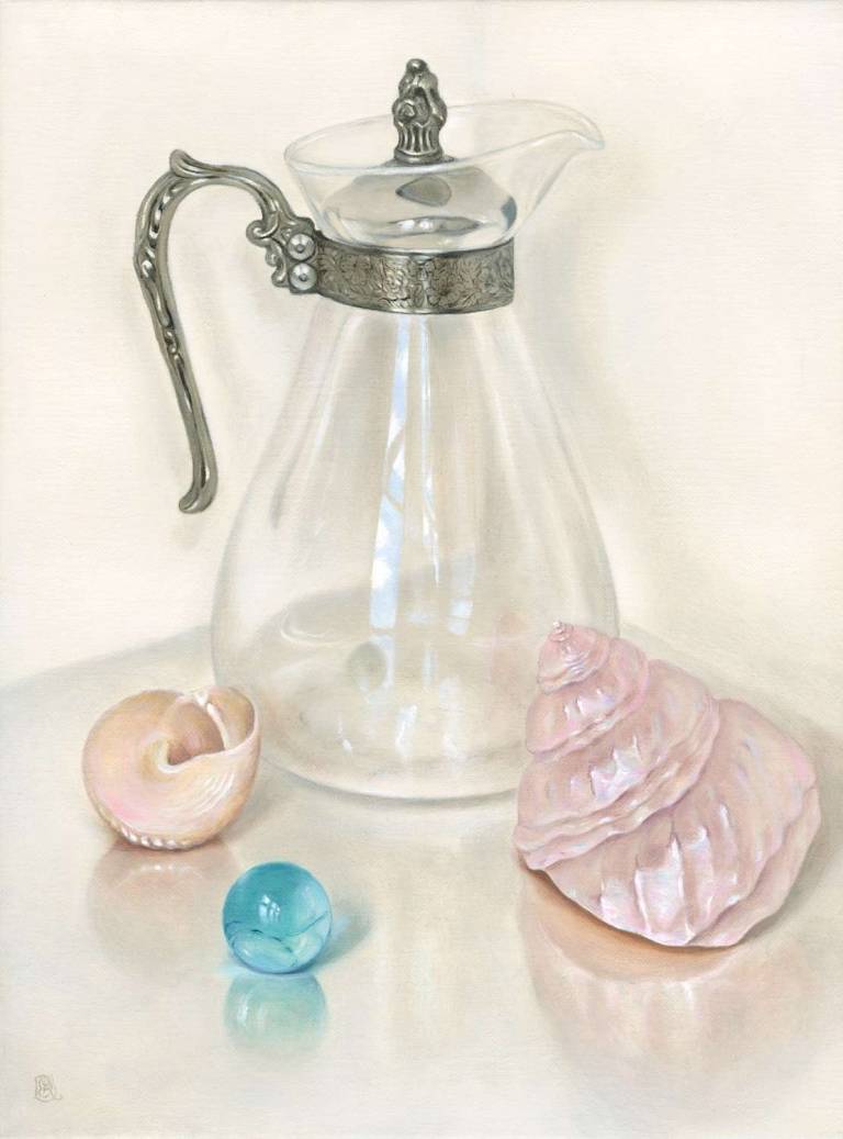 Wine Jug, Shells & Marble - Dawn Kay