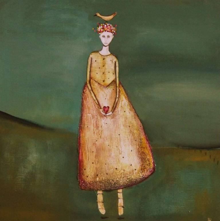 Dancing In The Glens With a Bird On My Head (SOLD) - Jackie Henderson 