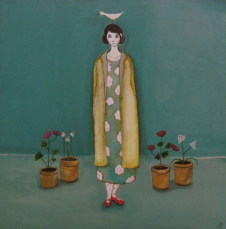 Doris In The Garden (SOLD) - Jackie Henderson 