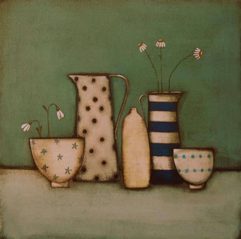 Snowdrops and Daisies (SOLD) - Jackie Henderson 