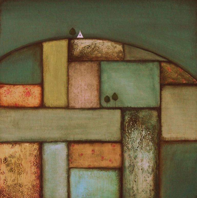 Living On A Patchwork Hillside (SOLD) - Jackie Henderson 