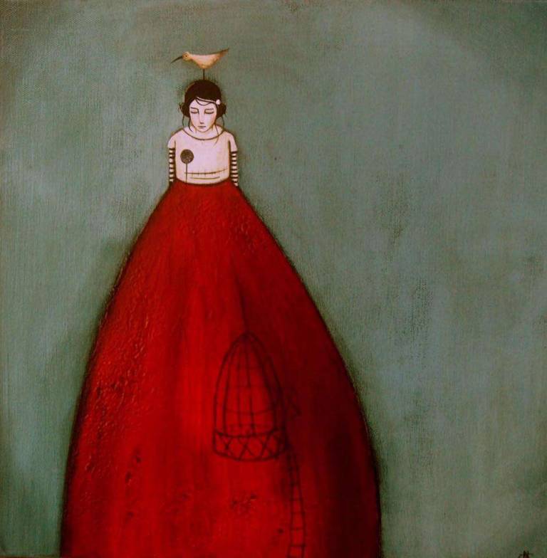 The Girl In The Red Dress (SOLD) - Jackie Henderson 