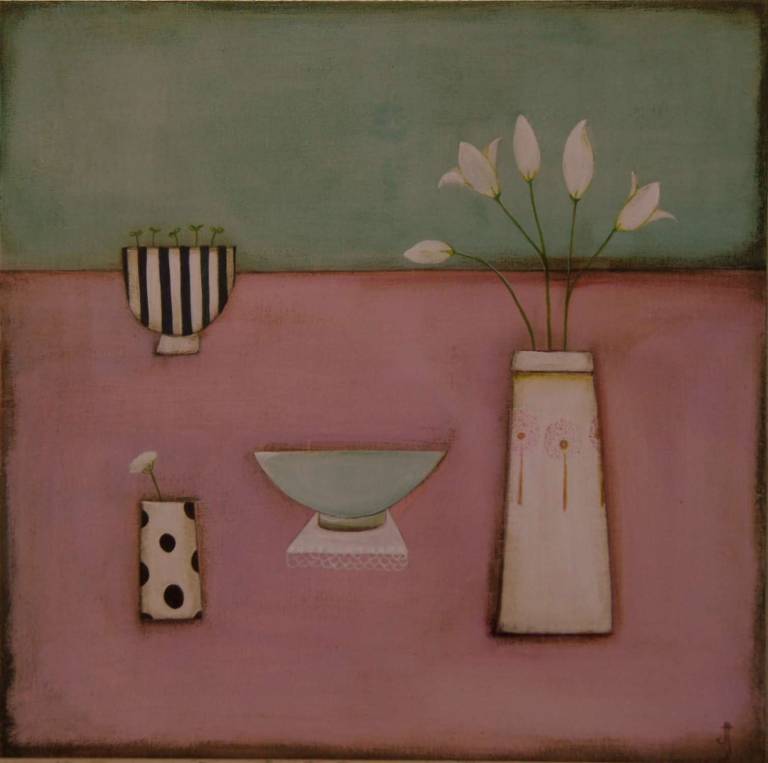 Cardinal Red Table Cloth (SOLD) - Jackie Henderson 