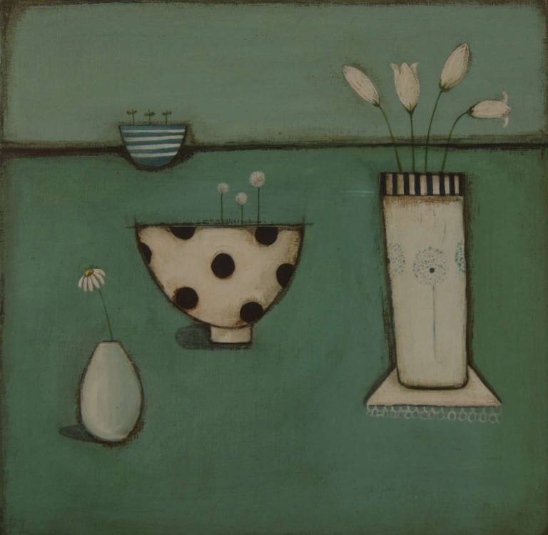 The Green Table Cloth (SOLD) - Jackie Henderson 