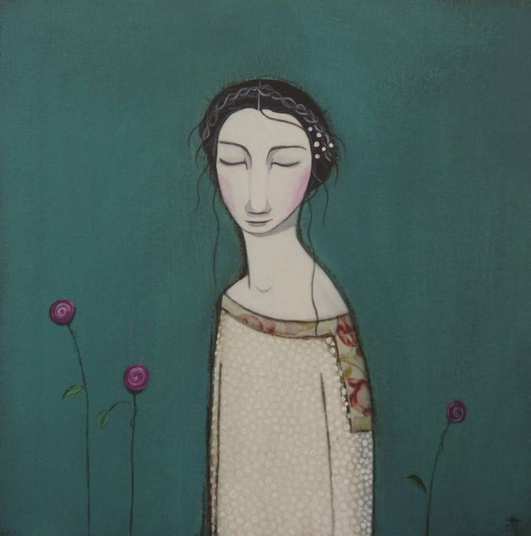 Rosie In The Rose Garden (SOLD) - Jackie Henderson 