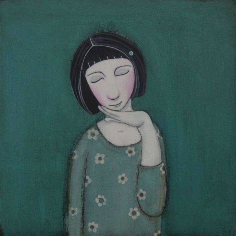 The Lady In The Flowery Top (SOLD) - Jackie Henderson 