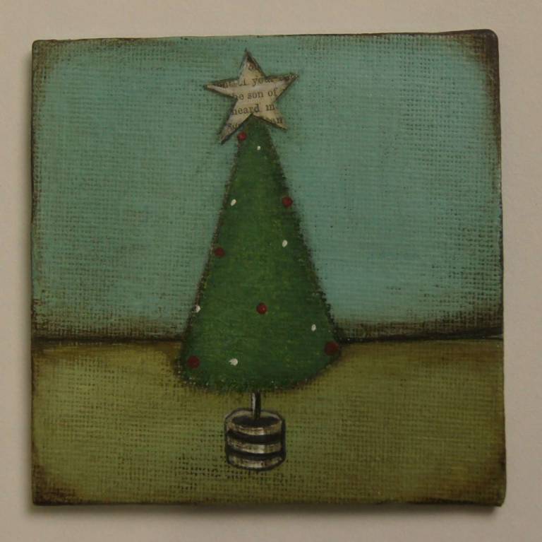 A Wee Festive Tree (SOLD) - Jackie Henderson 