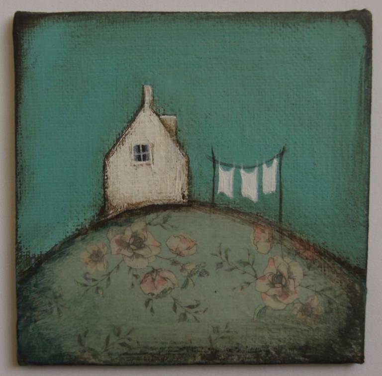 Wash Day At Rose Cottage (SOLD) - Jackie Henderson 