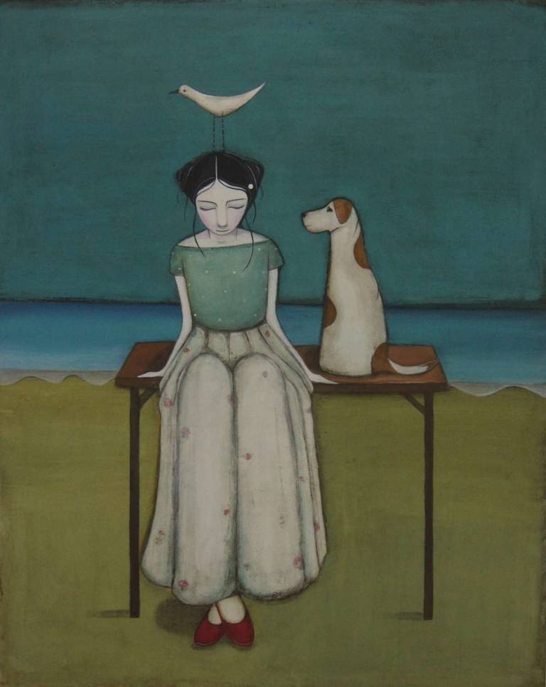 A Beach Walk With Molly (SOLD) - Jackie Henderson 