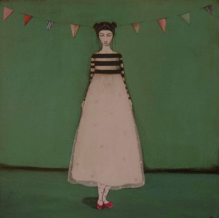 Betty With Bunting (SOLD) - Jackie Henderson 