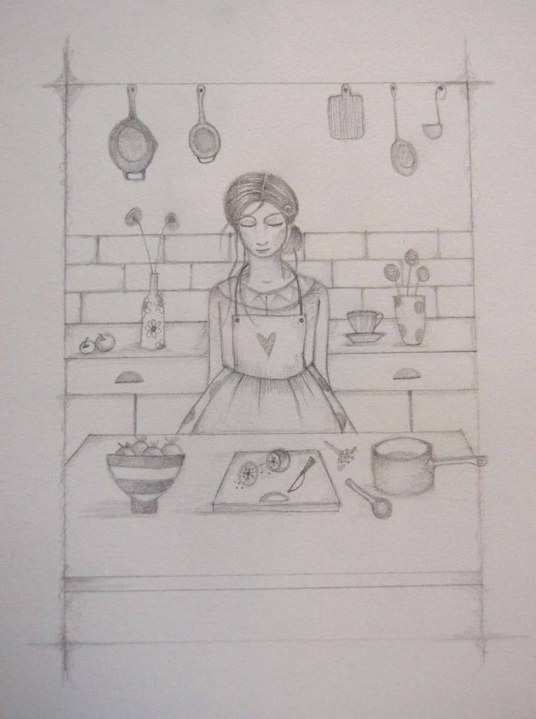 Learning To Cook (SOLD) - Jackie Henderson 