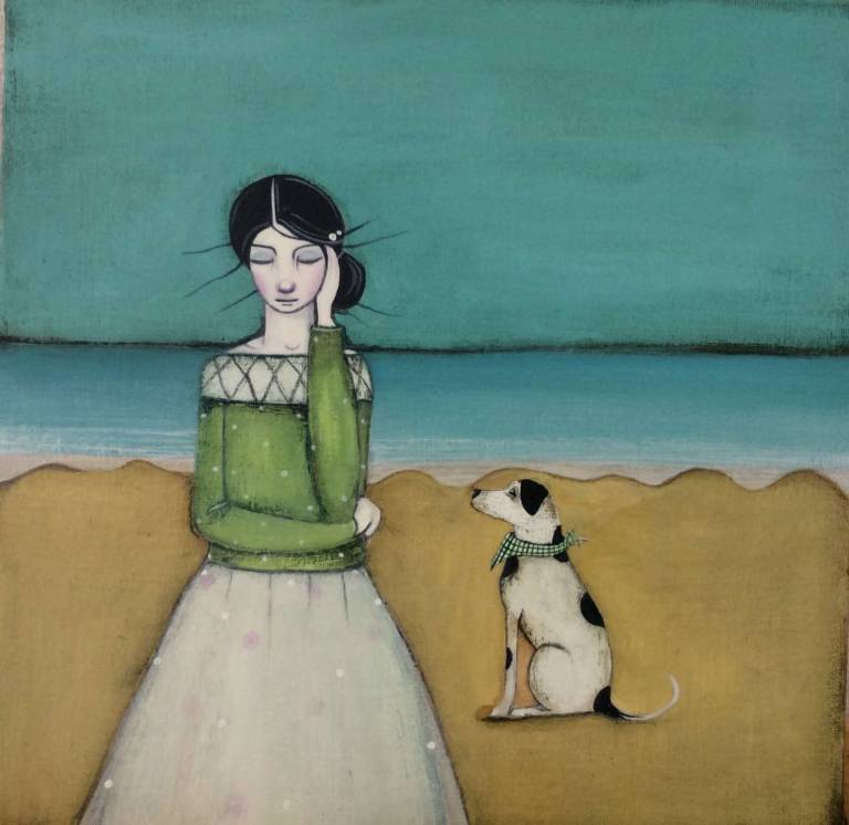 Living By The Sea With Bella (SOLD) - Jackie Henderson 
