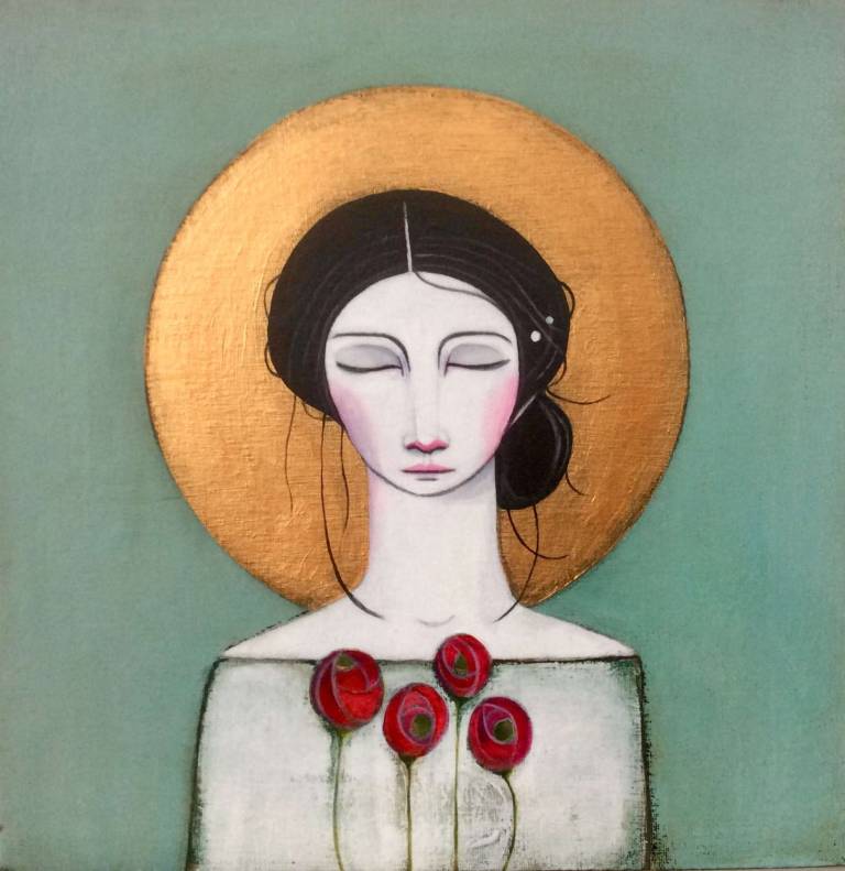 A Glasgow Rose In Gold (SOLD) - Jackie Henderson 