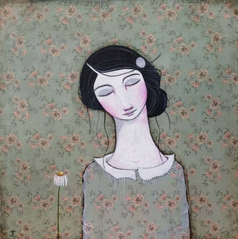 A Weakness For Wallpaper (Daisy) (SOLD) - Jackie Henderson 