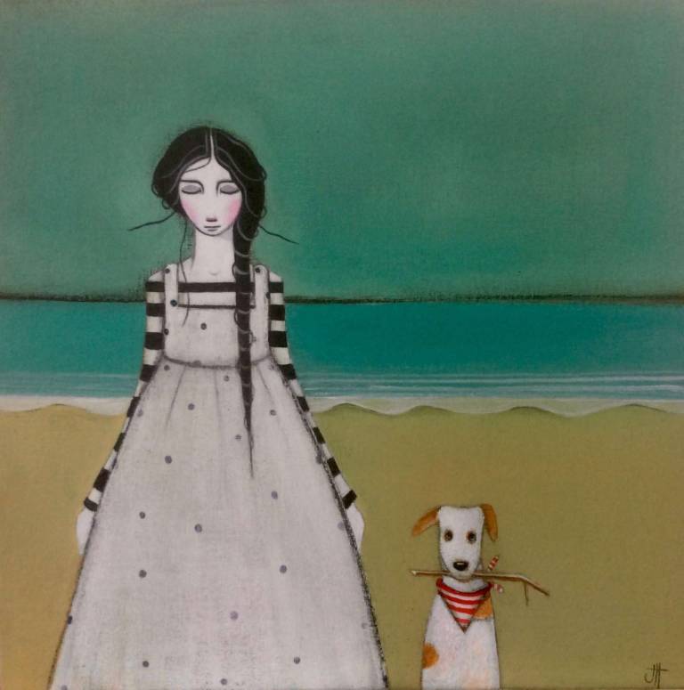 Living By The Sea With Archie (SOLD) - Jackie Henderson 