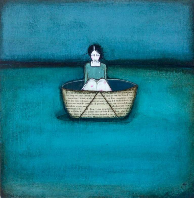 The Girl That Floated Away In A Paper Boat (SOLD) - Jackie Henderson 