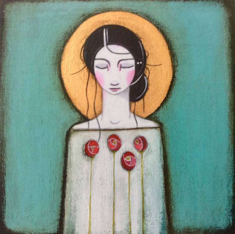 The Girl In Gold (SOLD) - Jackie Henderson 