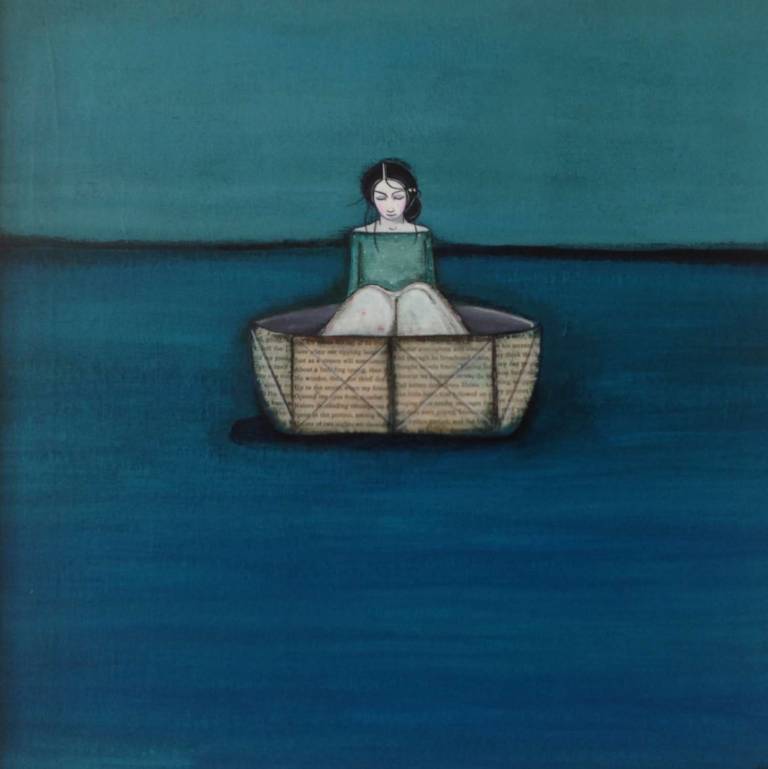 Floating Away In A Paper Boat (SOLD) - Jackie Henderson 