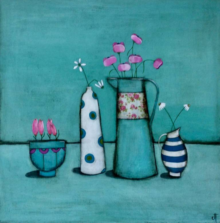 Still Life With Four Tulips (SOLD) - Jackie Henderson 