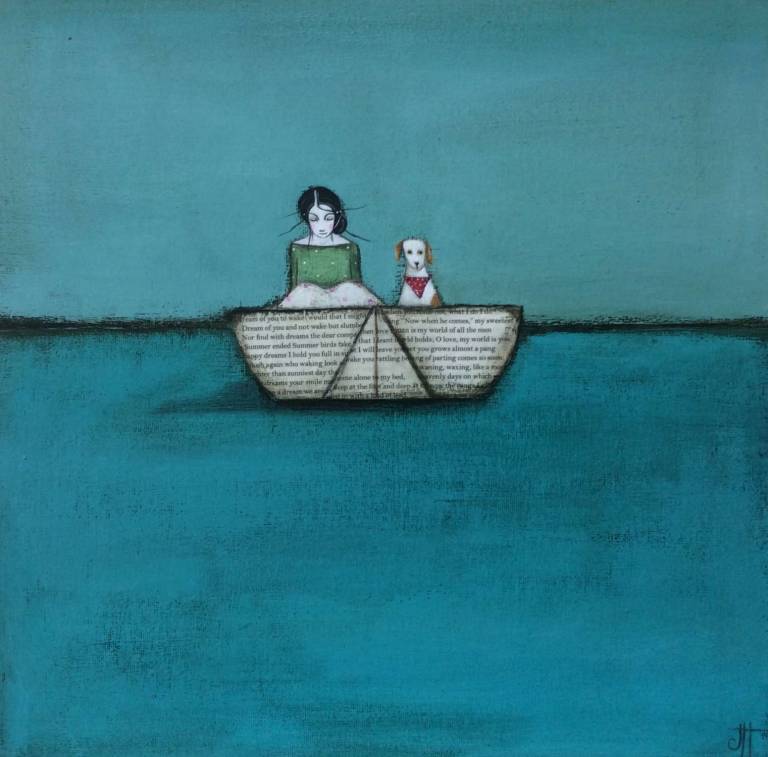 Floating Away In A Paper Boat (with Archie) - Jackie Henderson 