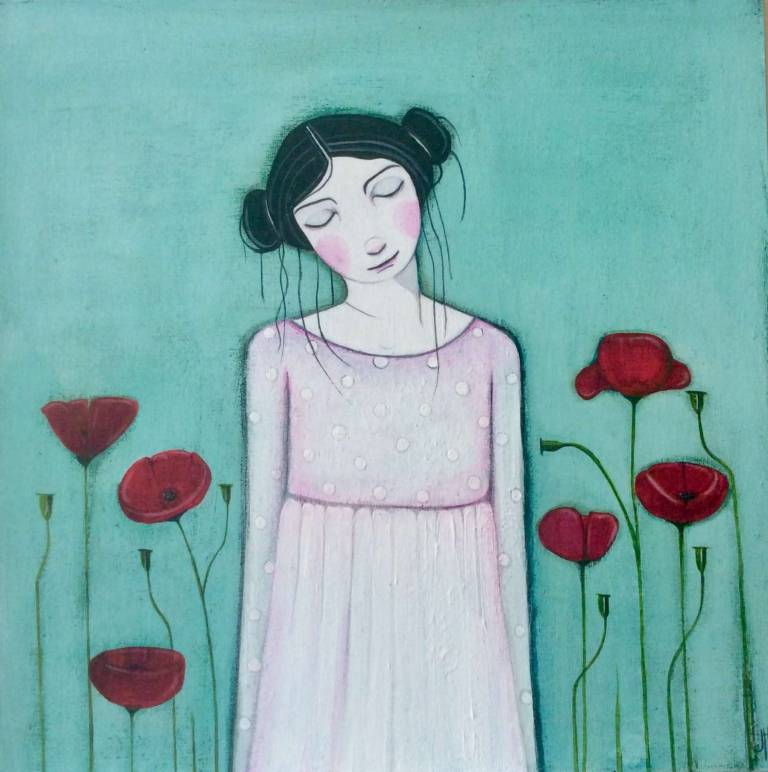 Six Red Poppies - Jackie Henderson 