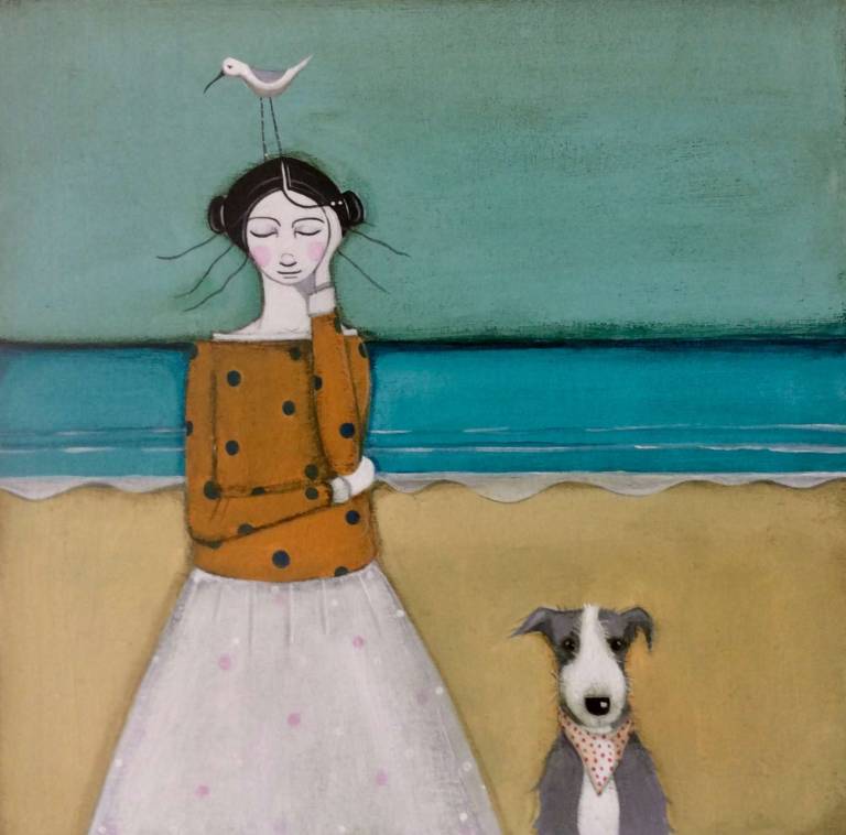 Living By The Sea With Charlie (SOLD) - Jackie Henderson 