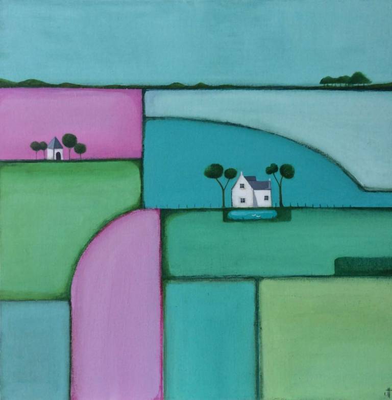 A Patchwork Of Fields (The Duck Pond) (SOLD) - Jackie Henderson 