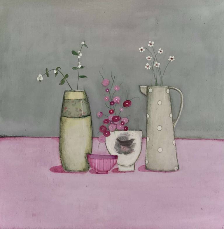 Still Life With Polka Dot Jug - Jackie Henderson 