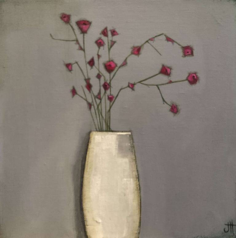 Pink Flowers In A Vase - Jackie Henderson 