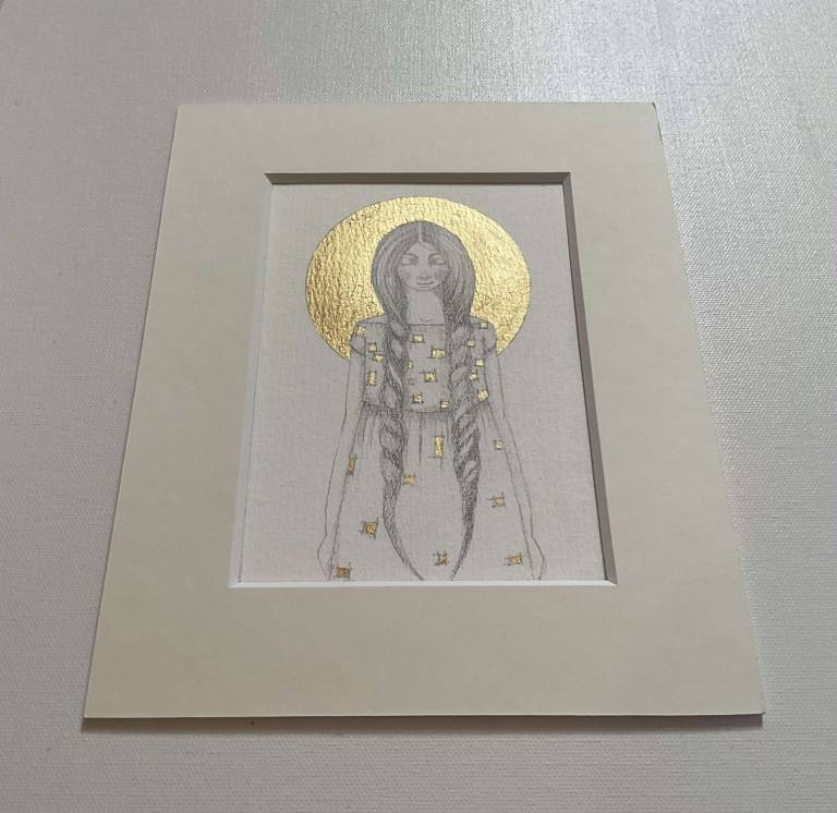 Alice In Gold (mounted) *RESERVED* - Jackie Henderson 