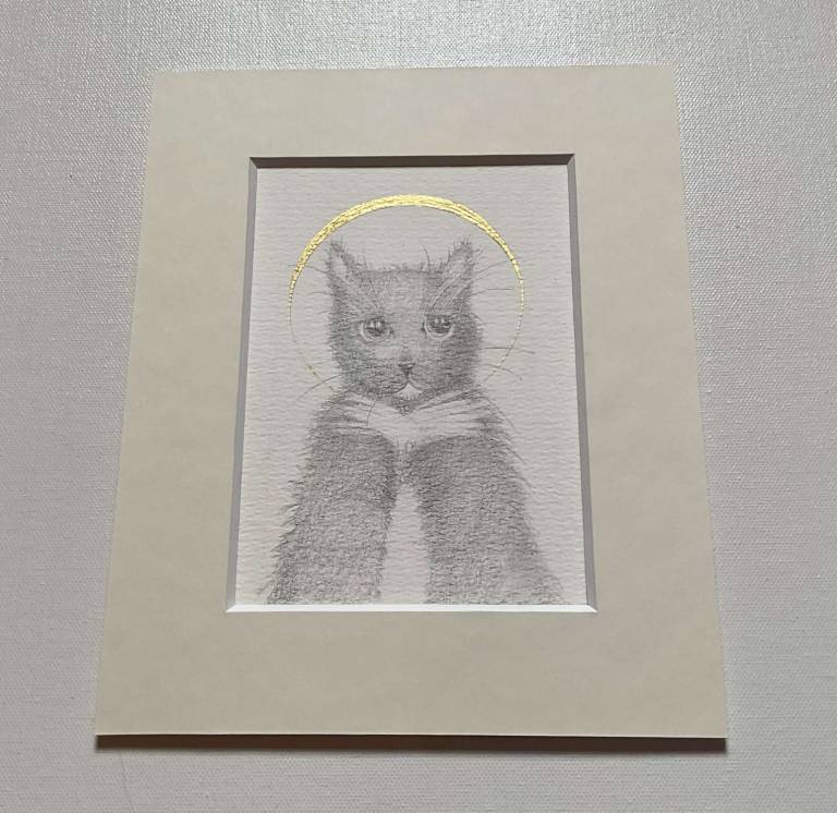 Martha In Gold (mounted) - Jackie Henderson 