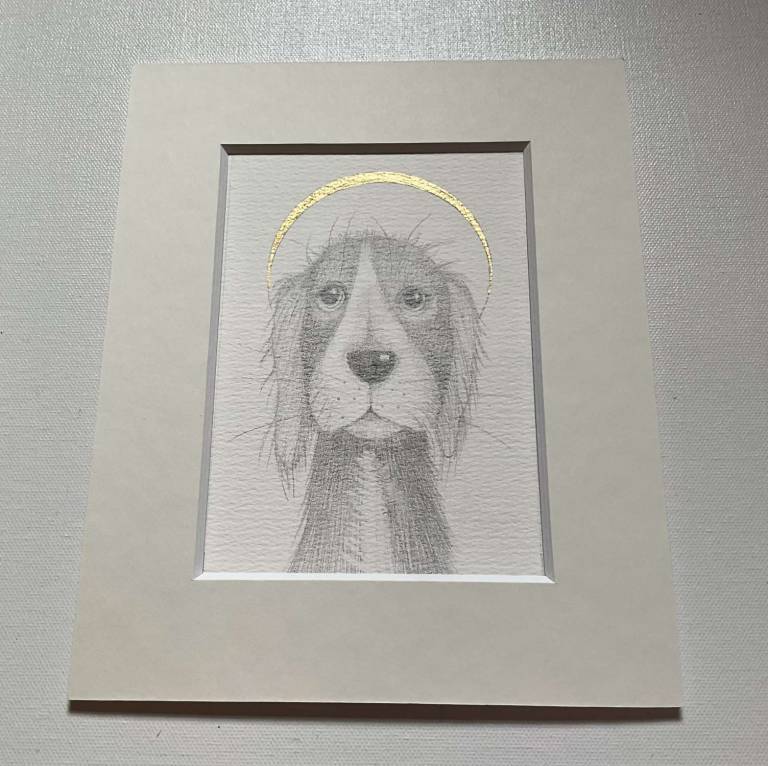 Basil In Gold (mounted) - Jackie Henderson 