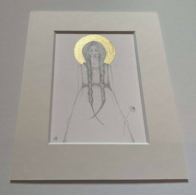 Annie In Gold (II) (mounted) - Jackie Henderson 